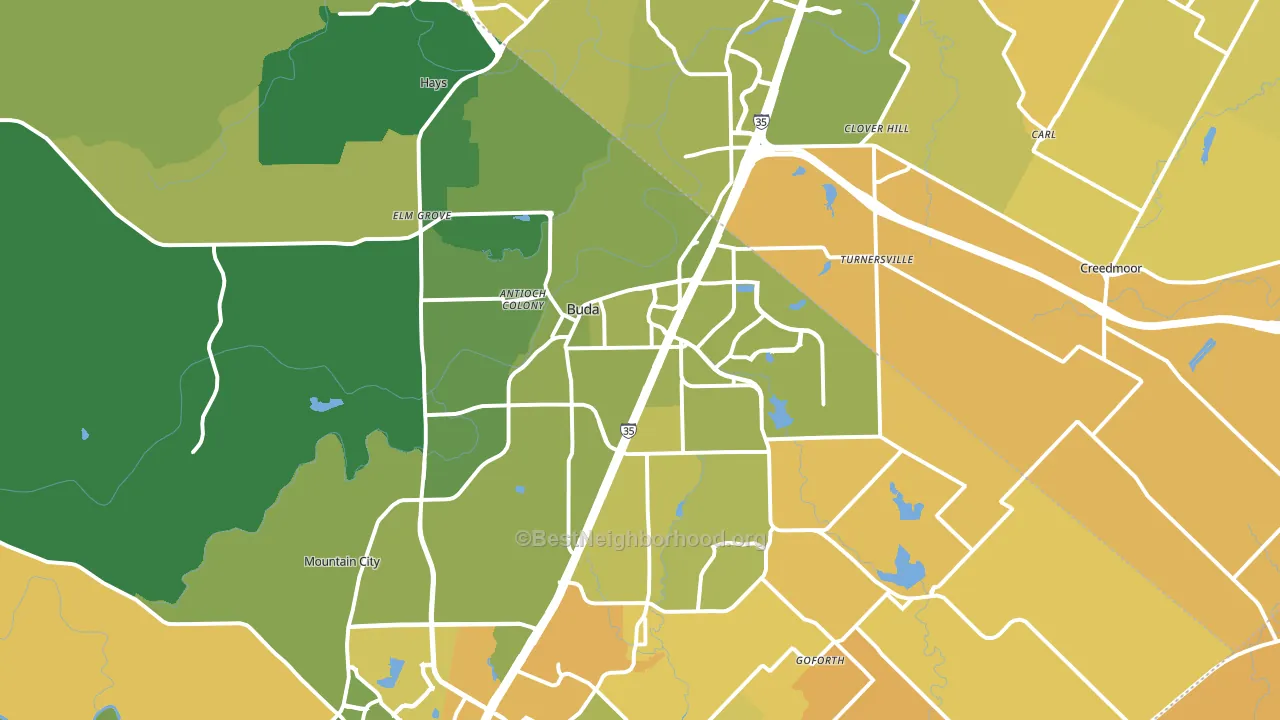 78610, TX block-group voter-turnout map