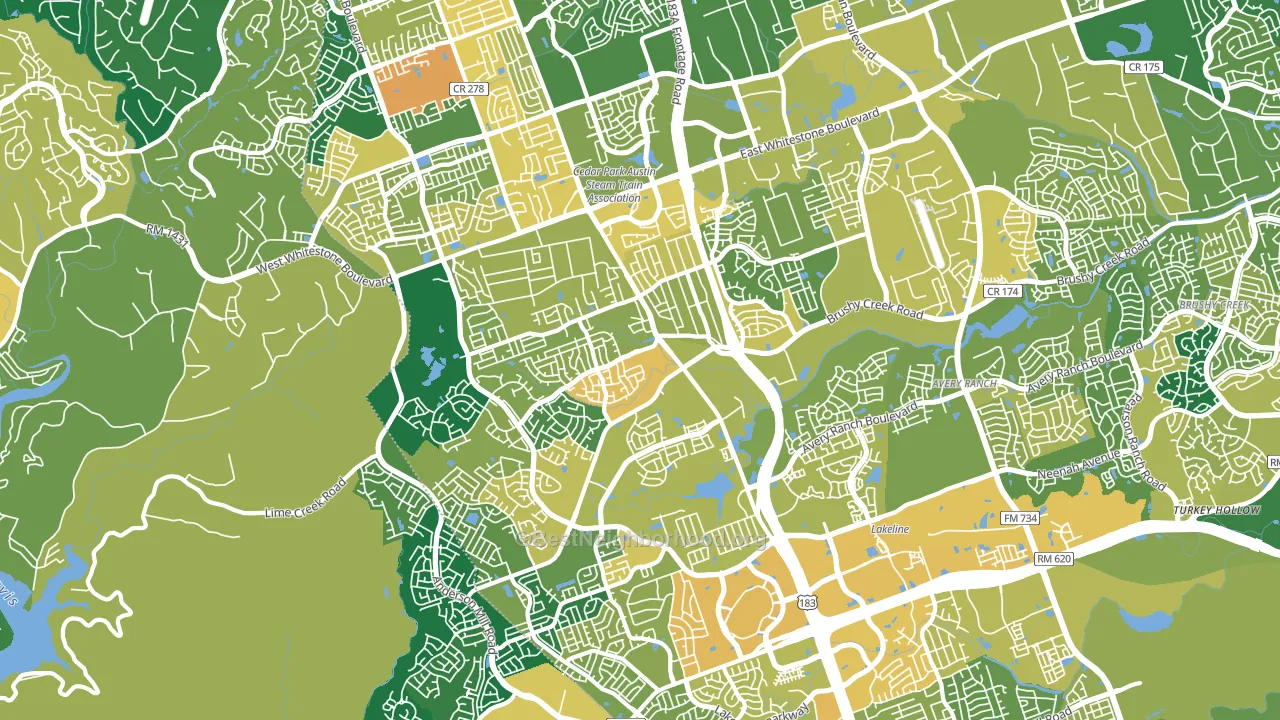 78613, TX block-group voter-turnout map