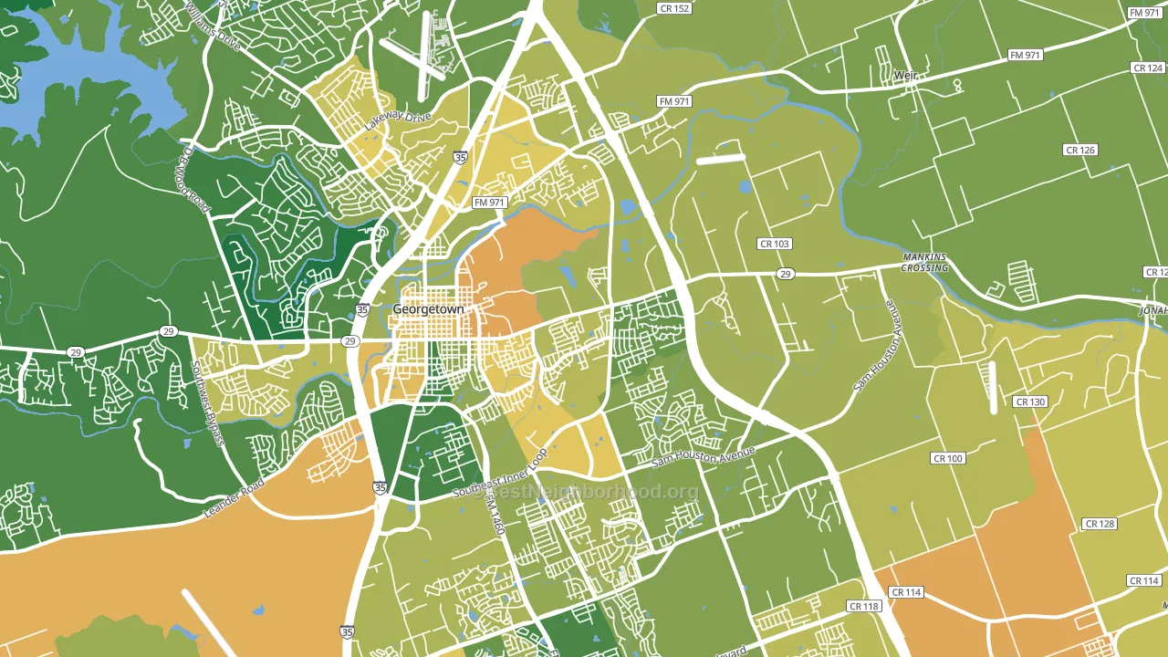 78626, TX block-group voter-turnout map