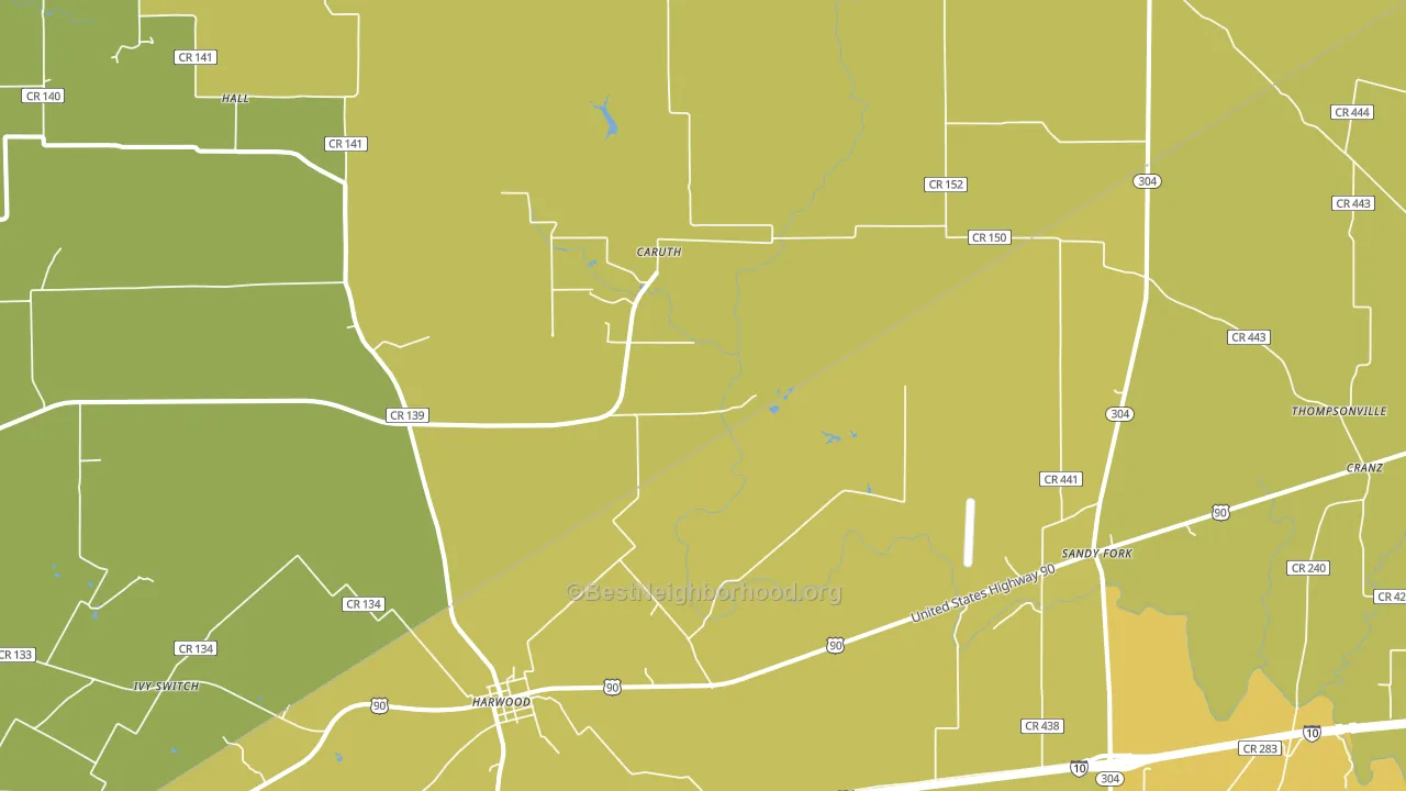 78632, TX block-group voter-turnout map