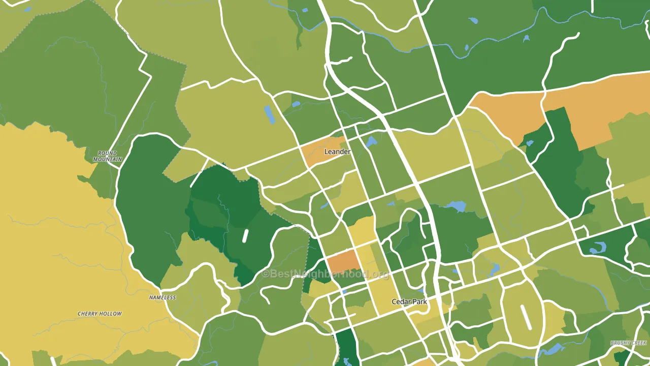 78641, TX block-group voter-turnout map