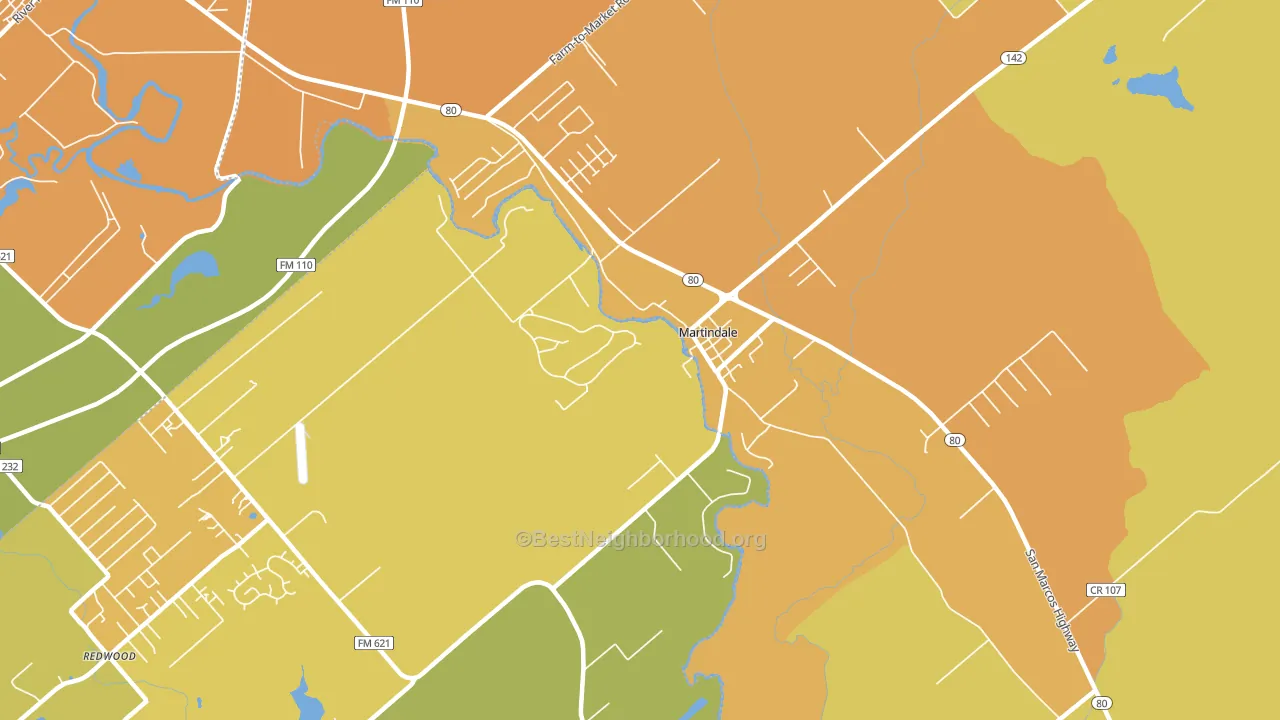 78655, TX block-group voter-turnout map
