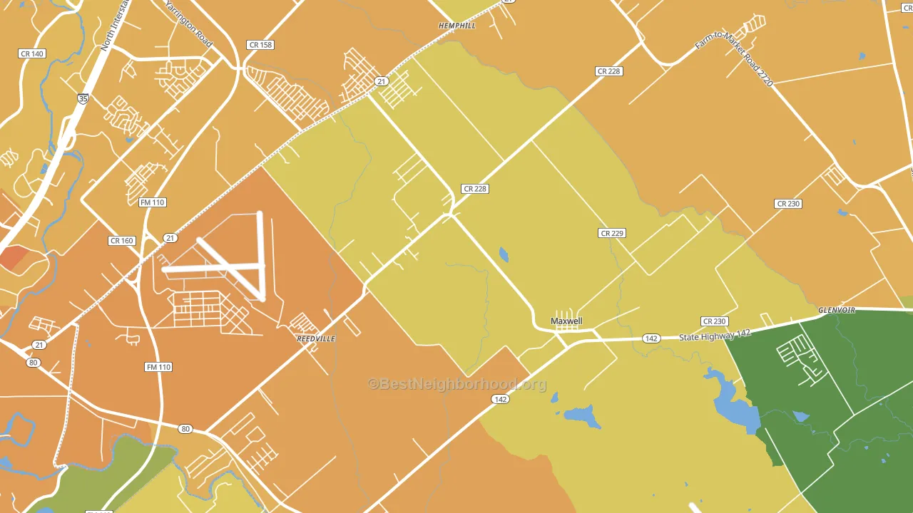 78656, TX block-group voter-turnout map