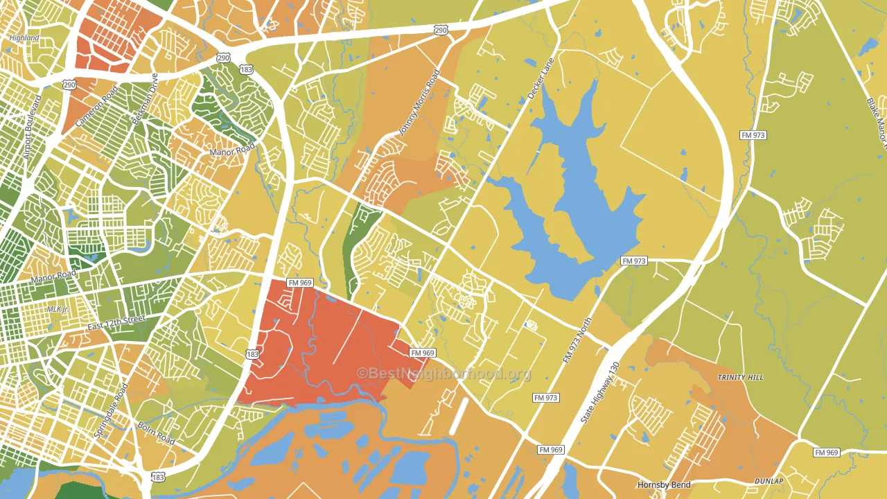 78724, TX block-group voter-turnout map