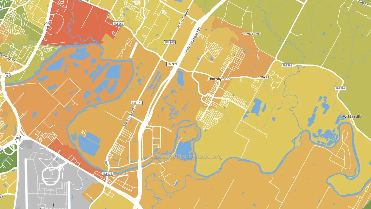 78725, TX block-group voter-turnout map