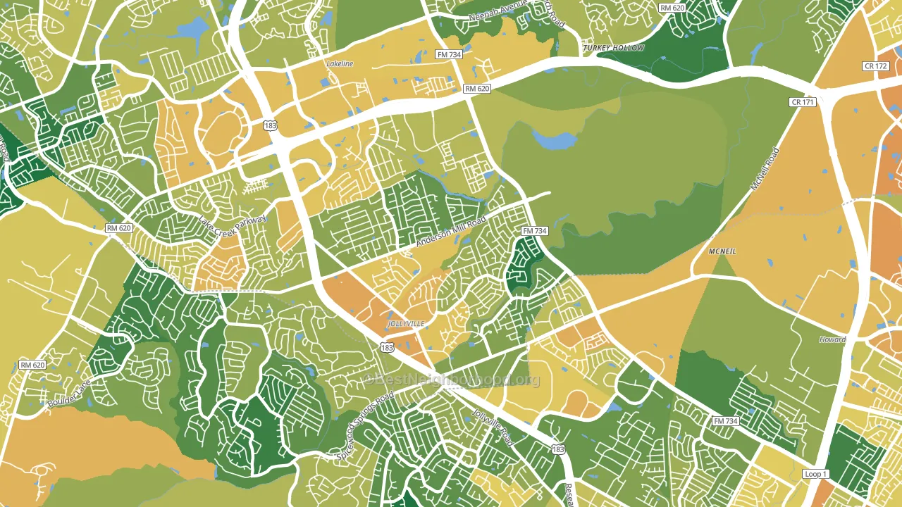 78729, TX block-group voter-turnout map