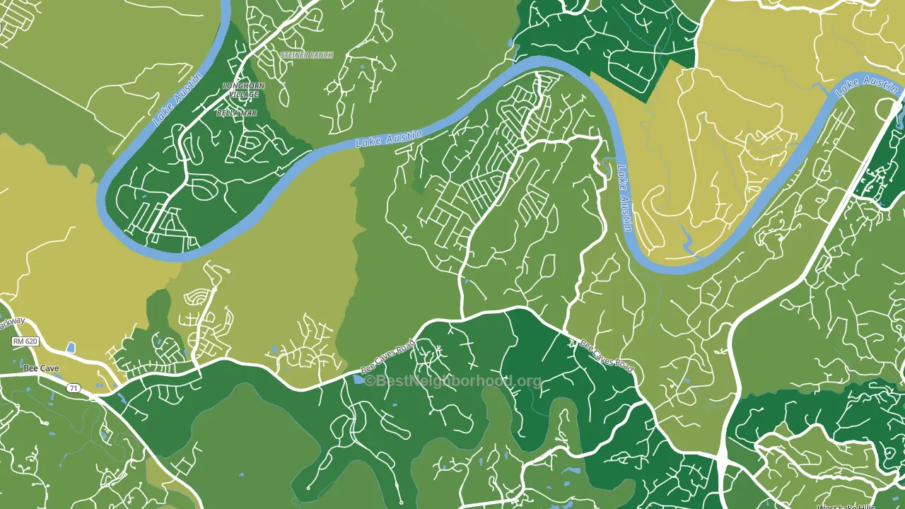 78733, TX block-group voter-turnout map