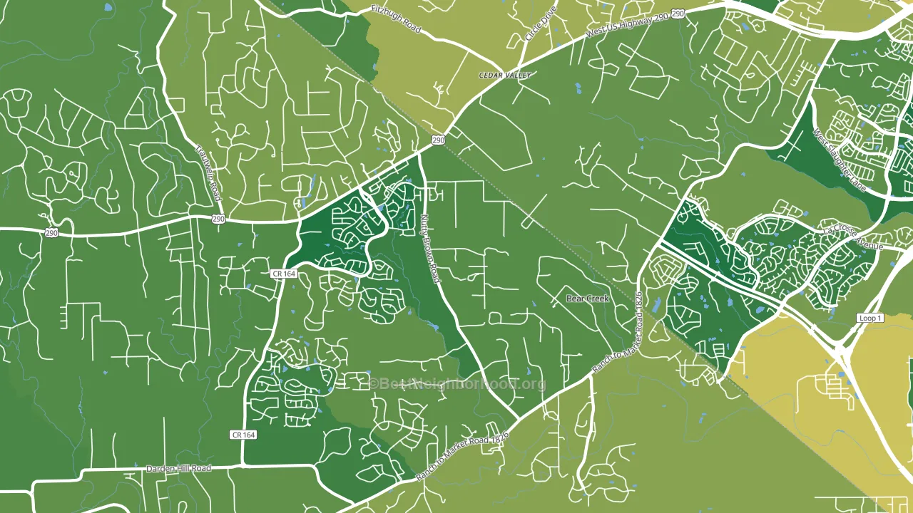 78737, TX block-group voter-turnout map