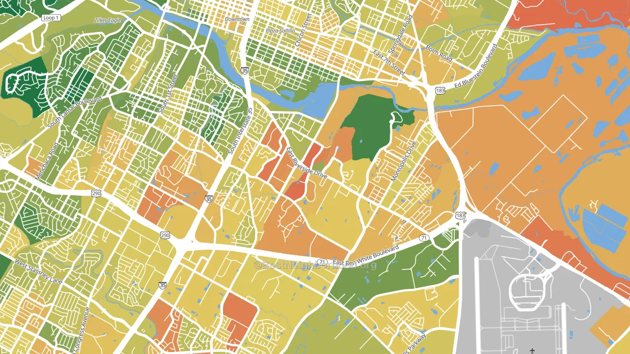 78741, TX block-group voter-turnout map