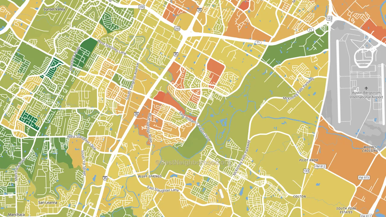 78744, TX block-group voter-turnout map