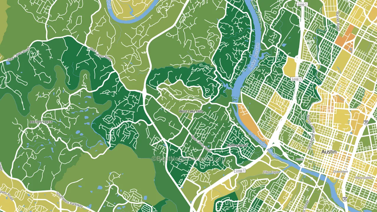 78746, TX block-group voter-turnout map