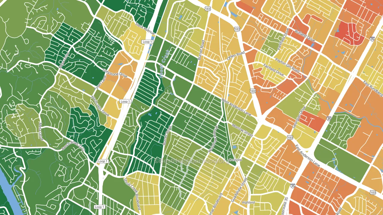 78757, TX block-group voter-turnout map