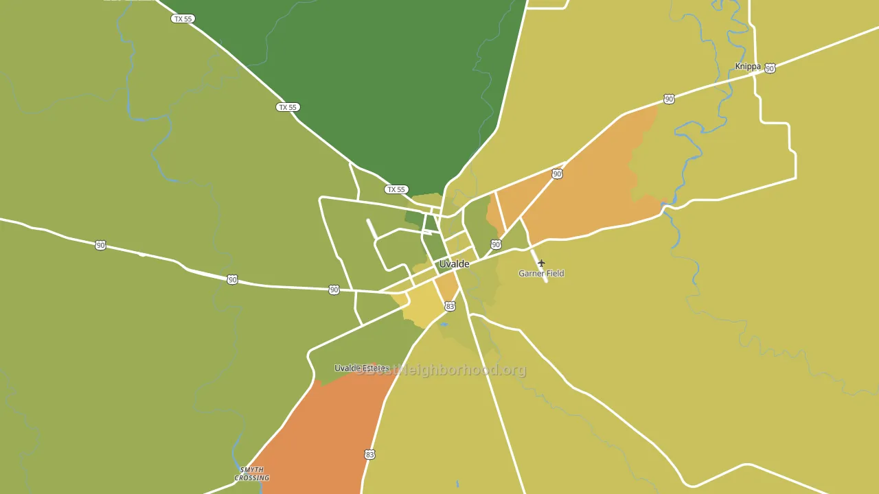 78801, TX block-group voter-turnout map