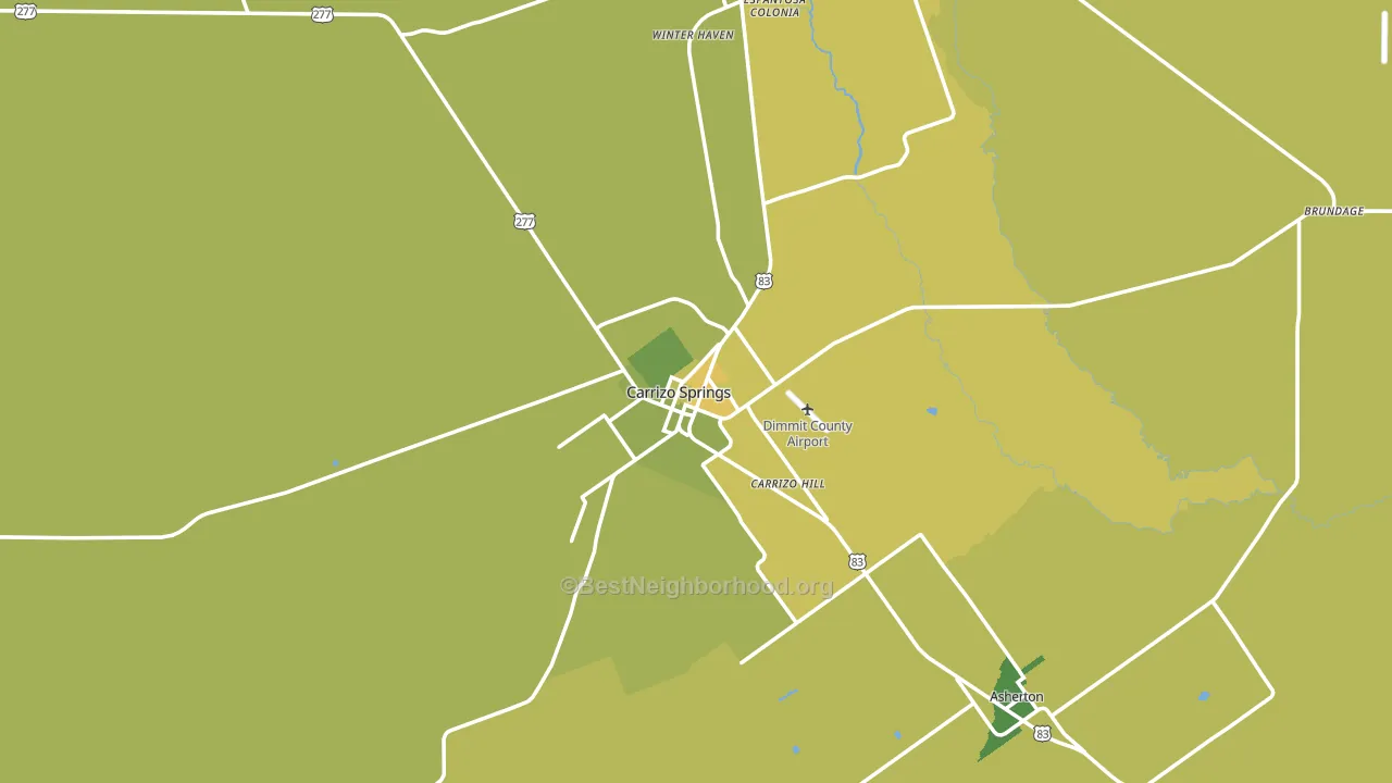 78834, TX block-group voter-turnout map