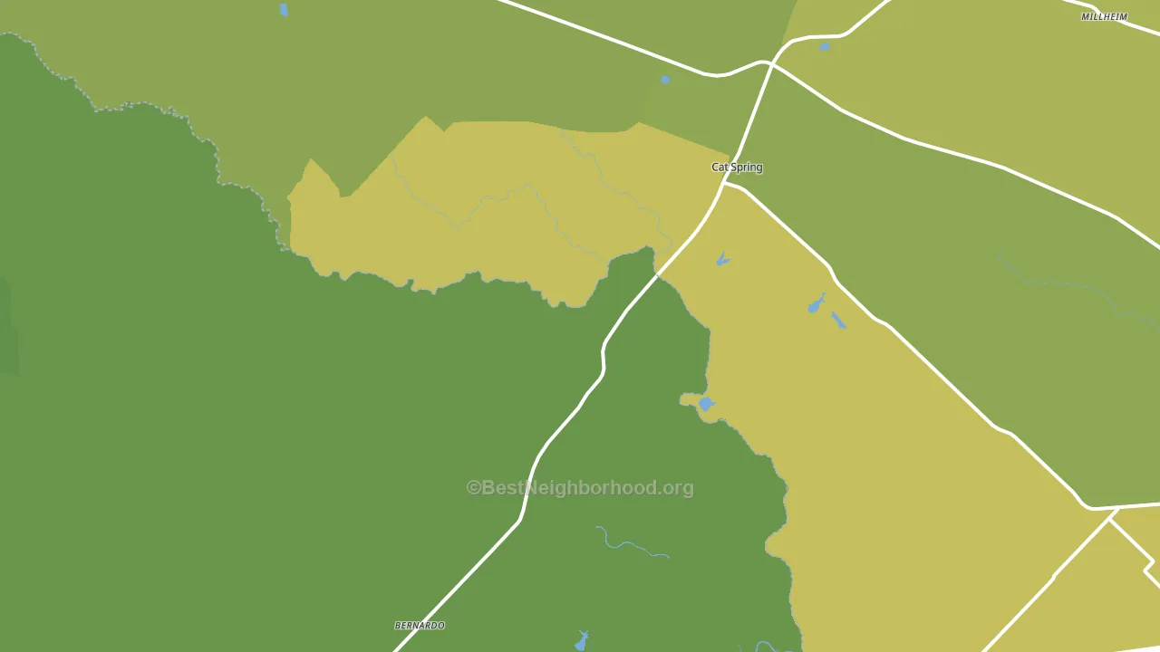 78933, TX block-group voter-turnout map