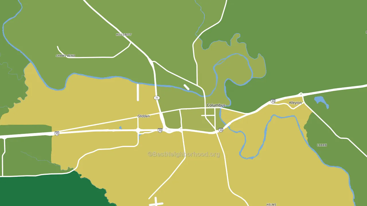 78934, TX block-group voter-turnout map