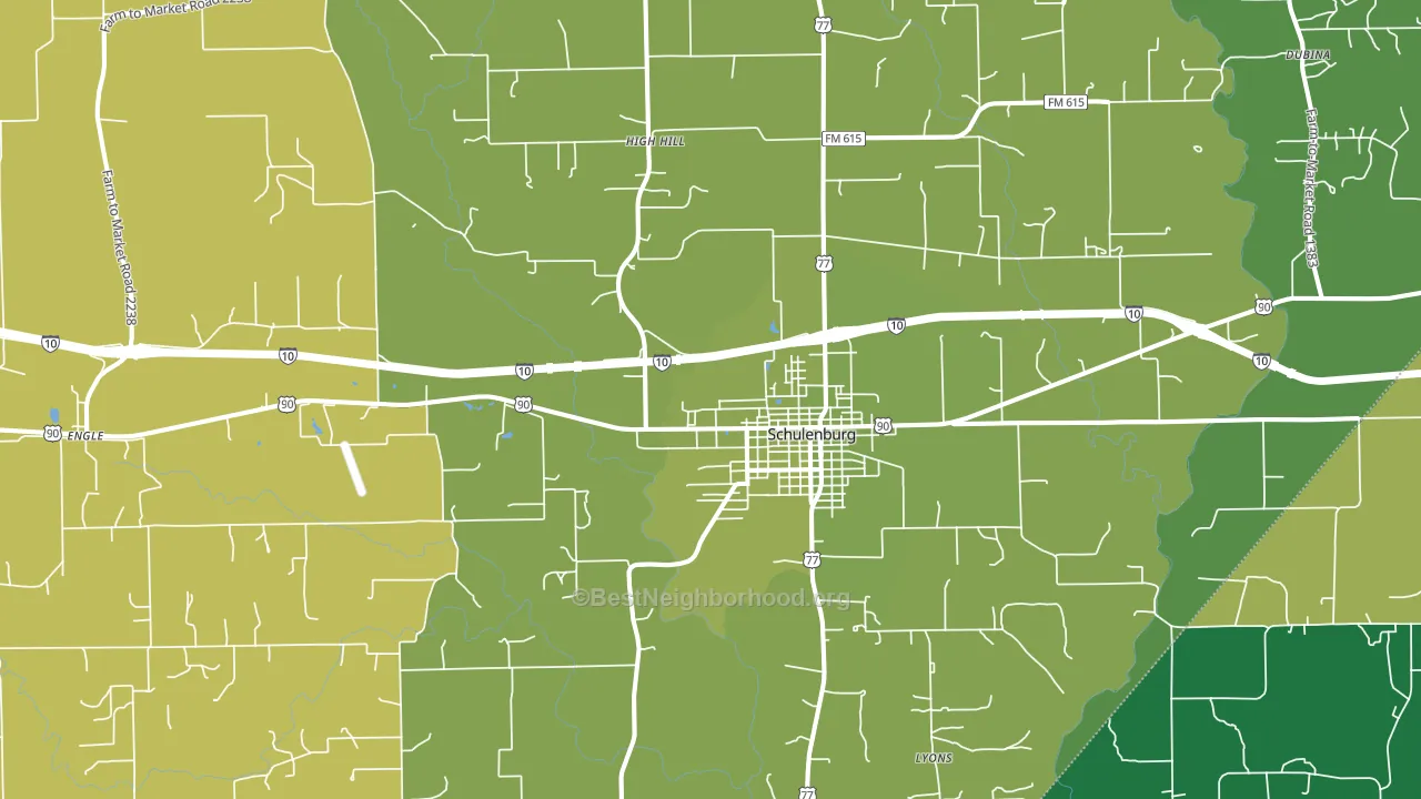 78956, TX block-group voter-turnout map