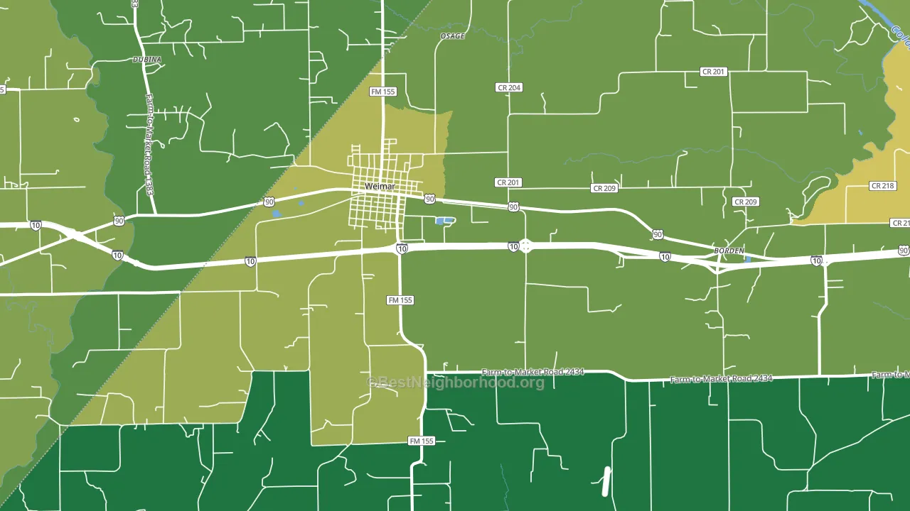 78962, TX block-group voter-turnout map