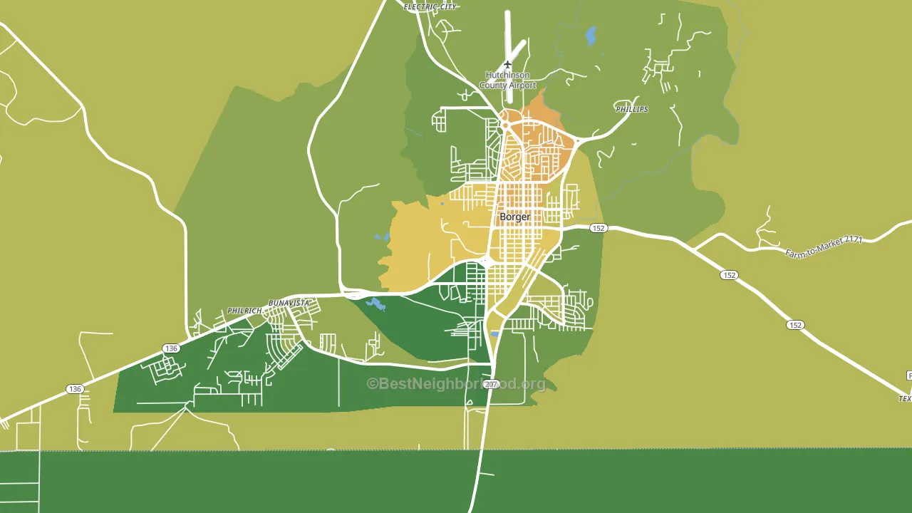 79007, TX block-group voter-turnout map