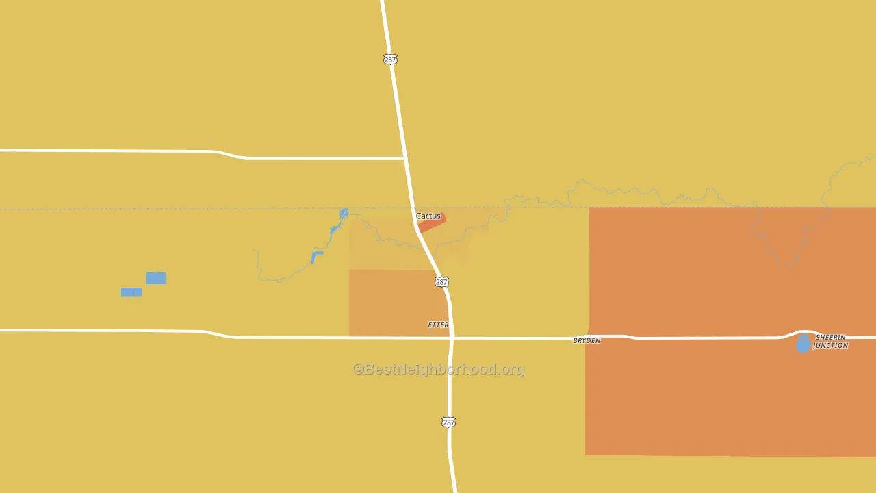 79013, TX block-group voter-turnout map
