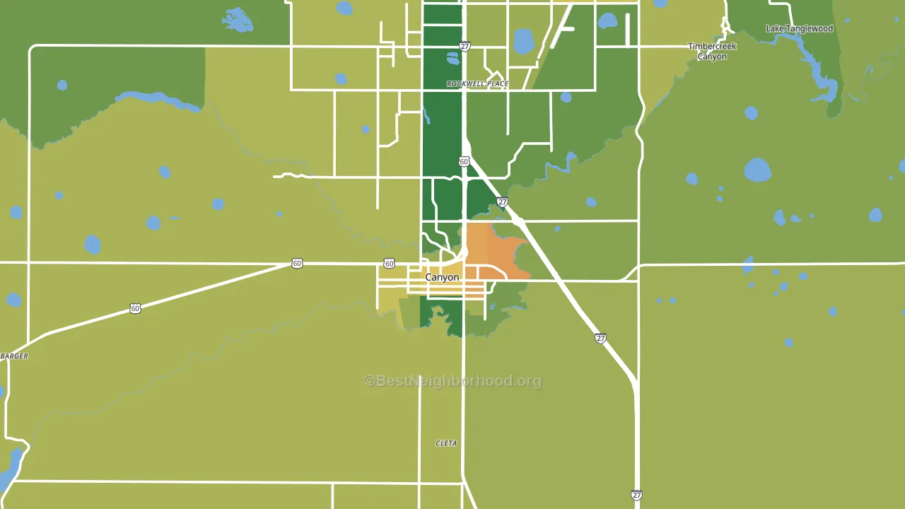 79015, TX block-group voter-turnout map