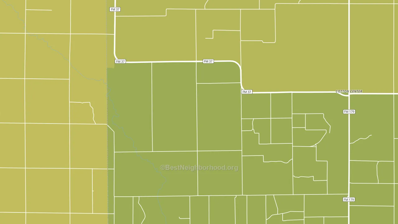79021, TX block-group voter-turnout map