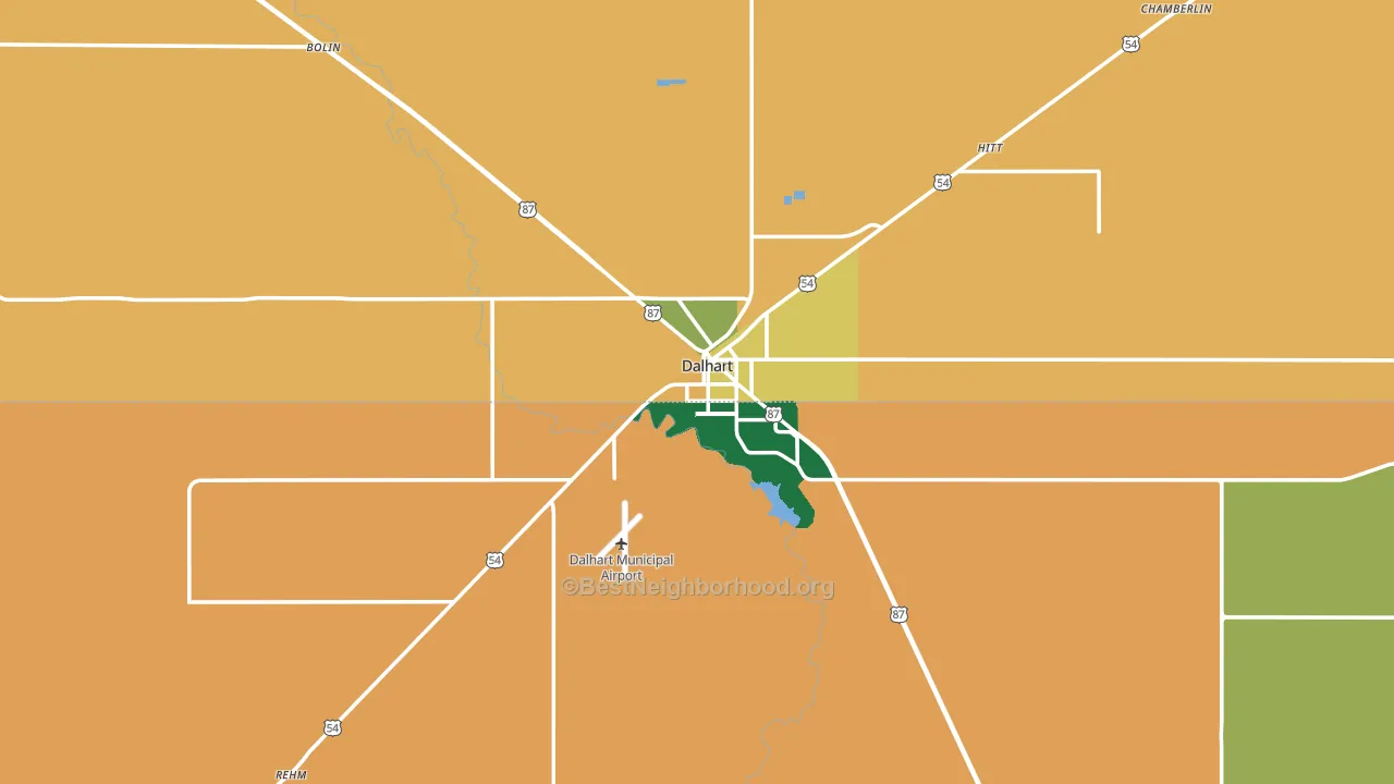 79022, TX block-group voter-turnout map