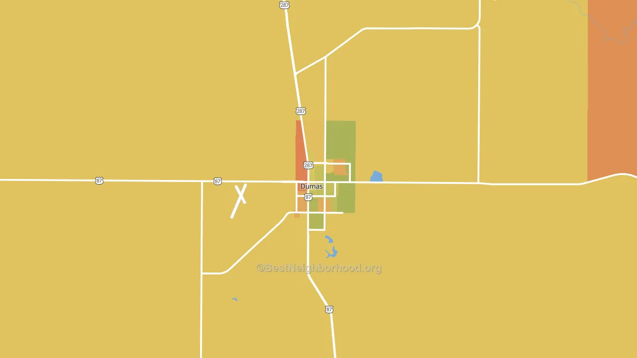 79029, TX block-group voter-turnout map