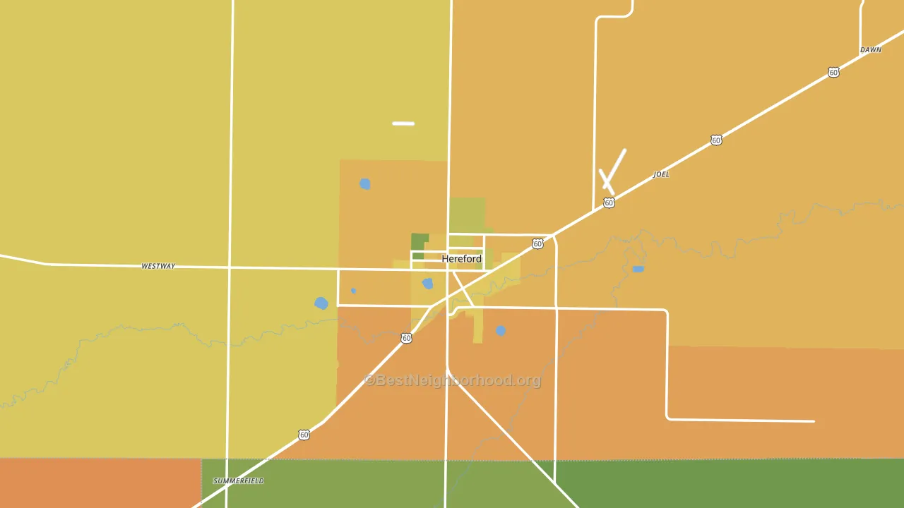 79045, TX block-group voter-turnout map
