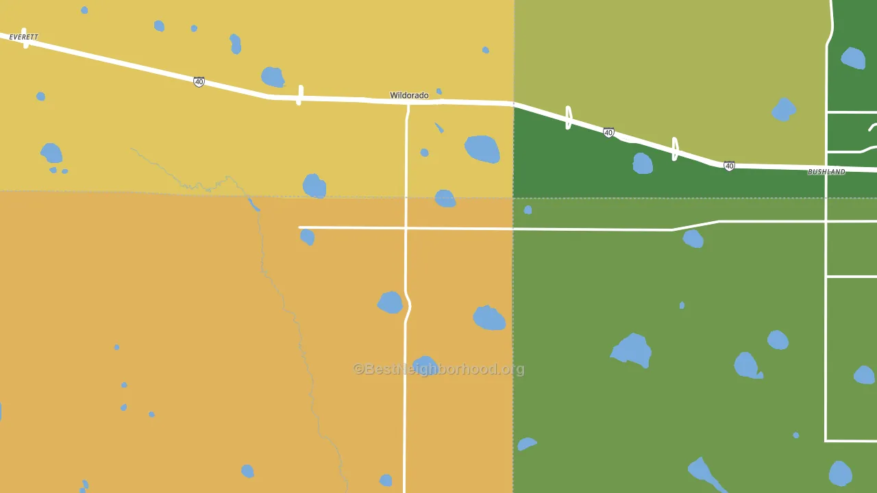 79098, TX block-group voter-turnout map