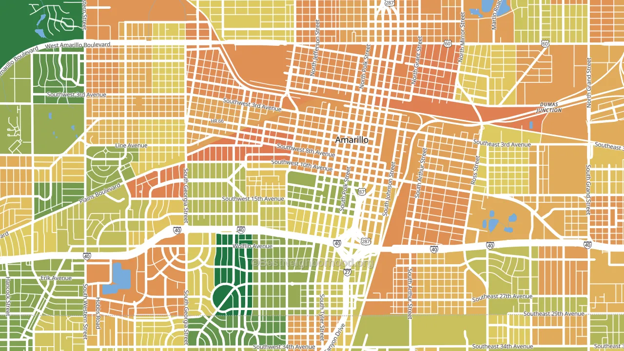 79101, TX block-group voter-turnout map