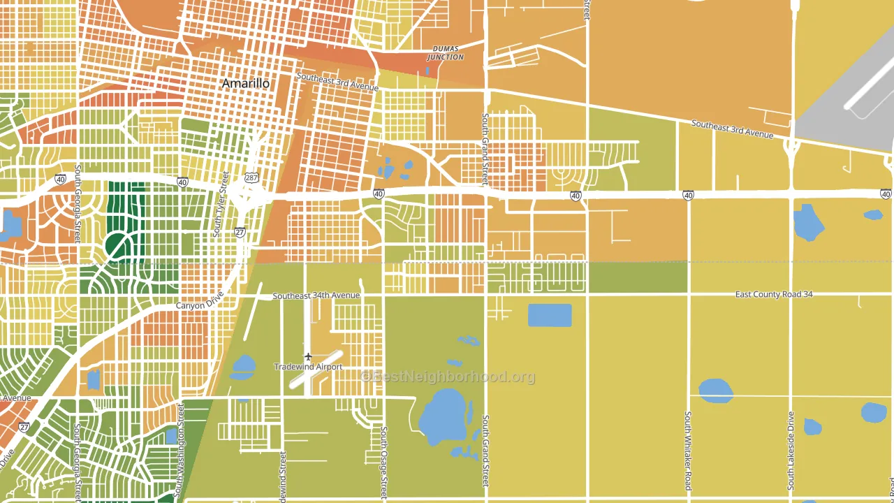 79103, TX block-group voter-turnout map
