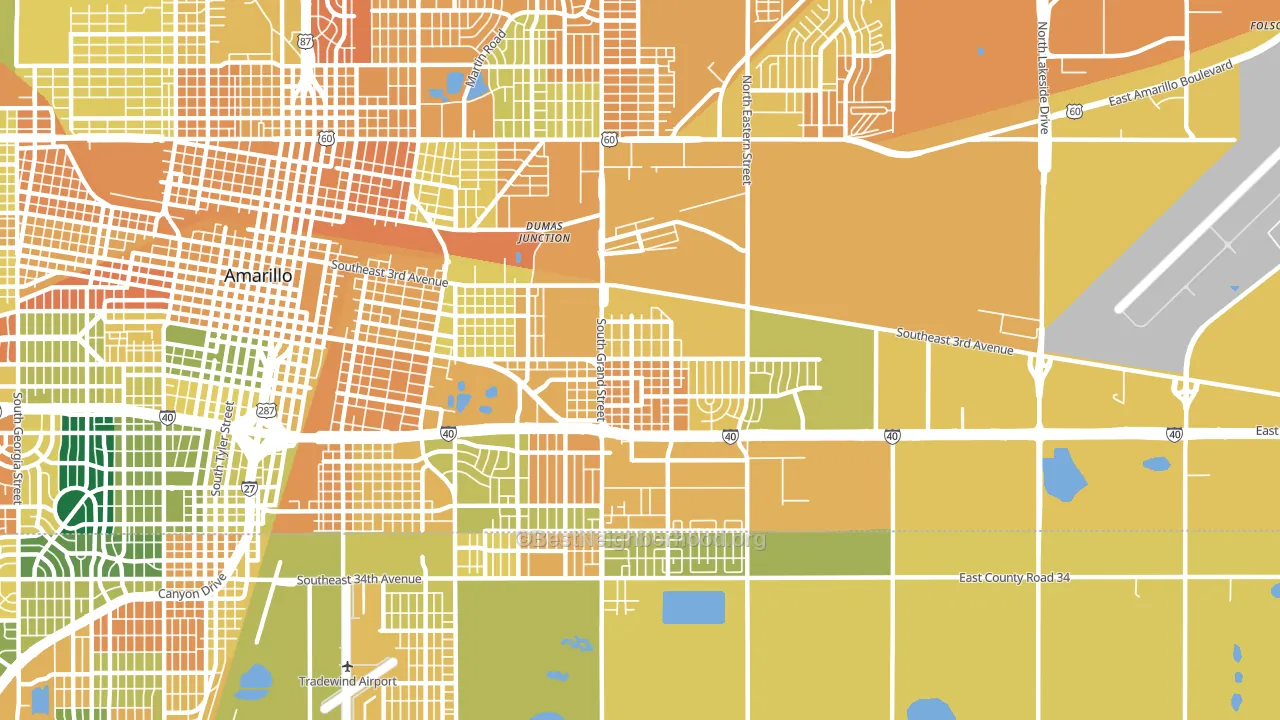 79104, TX block-group voter-turnout map