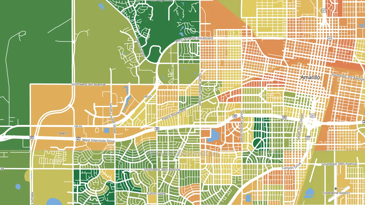 79106, TX block-group voter-turnout map