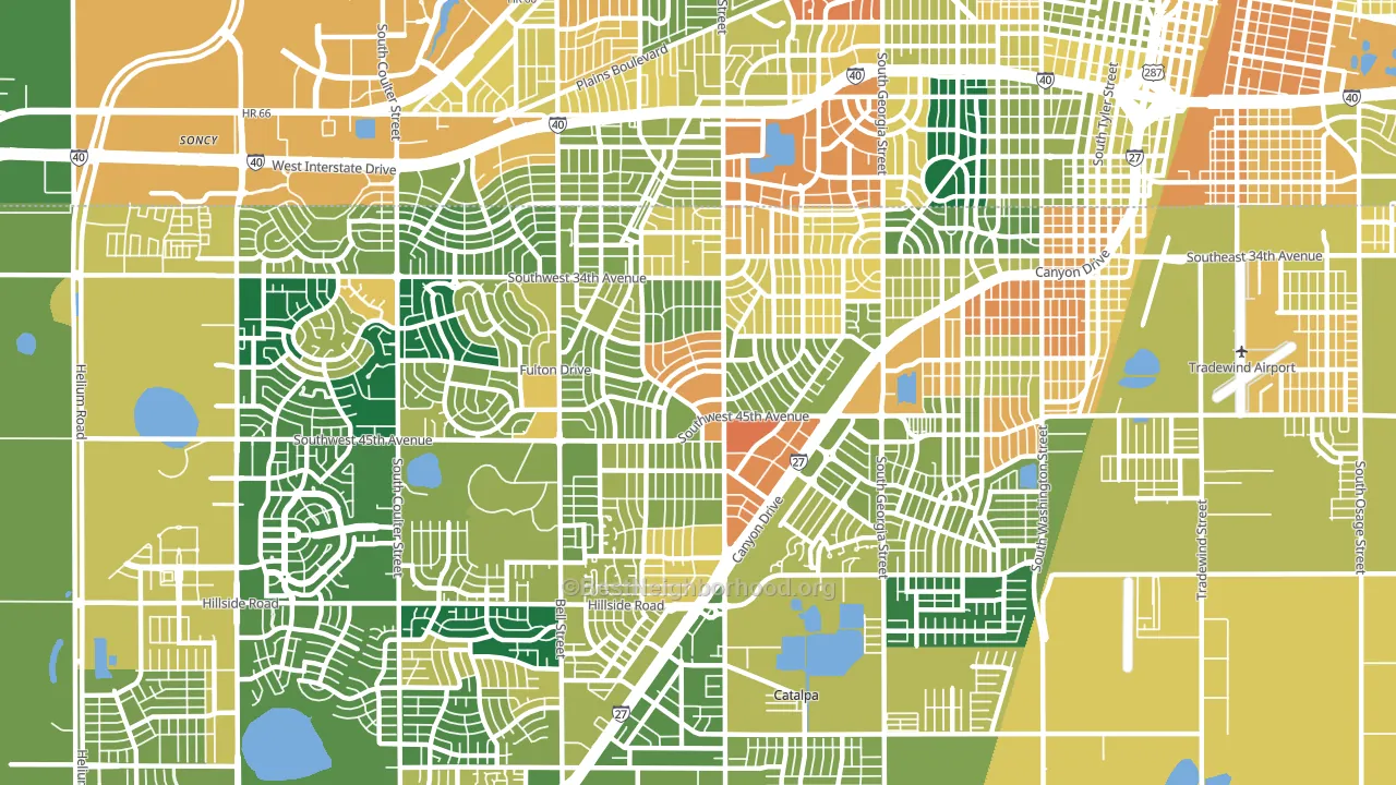 79109, TX block-group voter-turnout map
