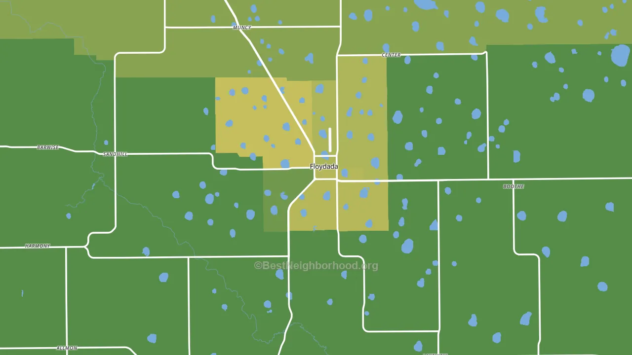 79235, TX block-group voter-turnout map