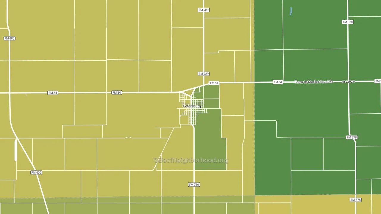 79250, TX block-group voter-turnout map