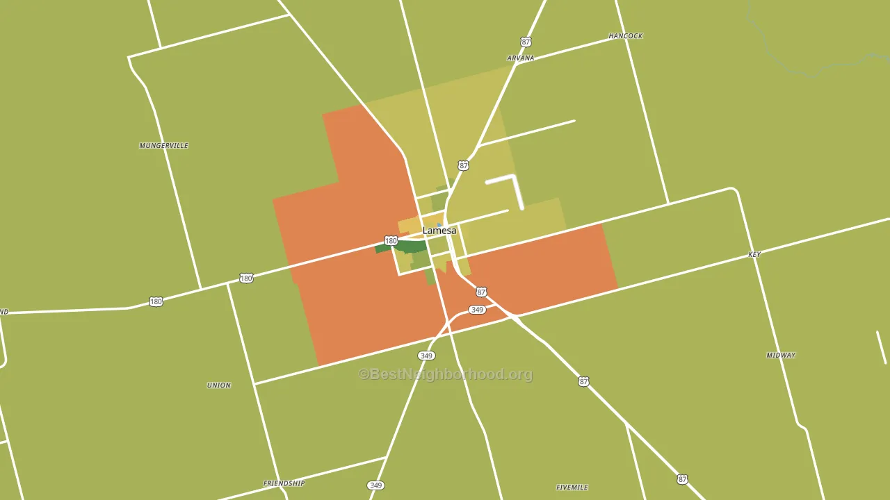 79331, TX block-group voter-turnout map