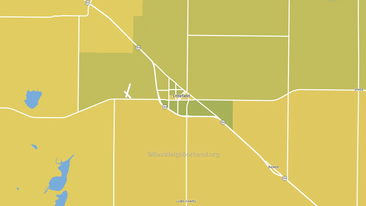 79339, TX block-group voter-turnout map