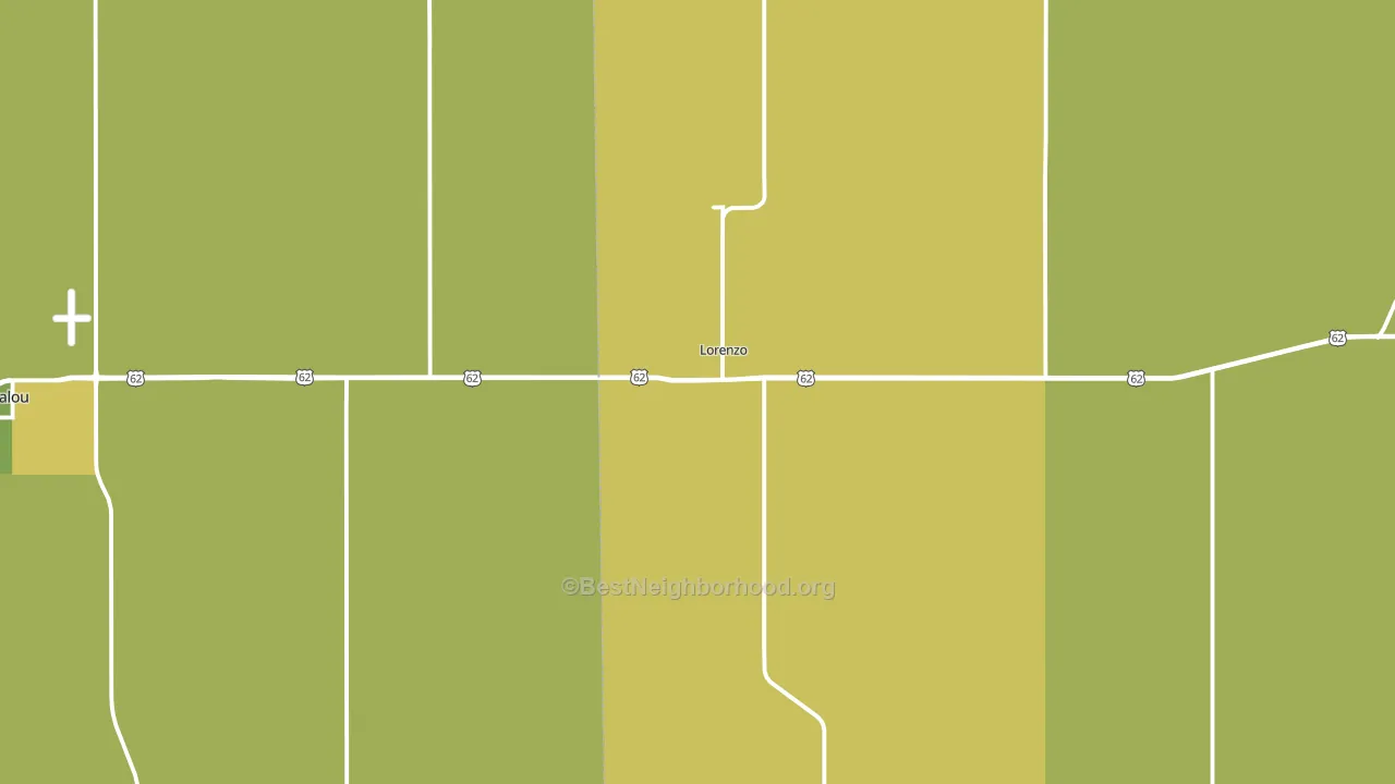 79343, TX block-group voter-turnout map