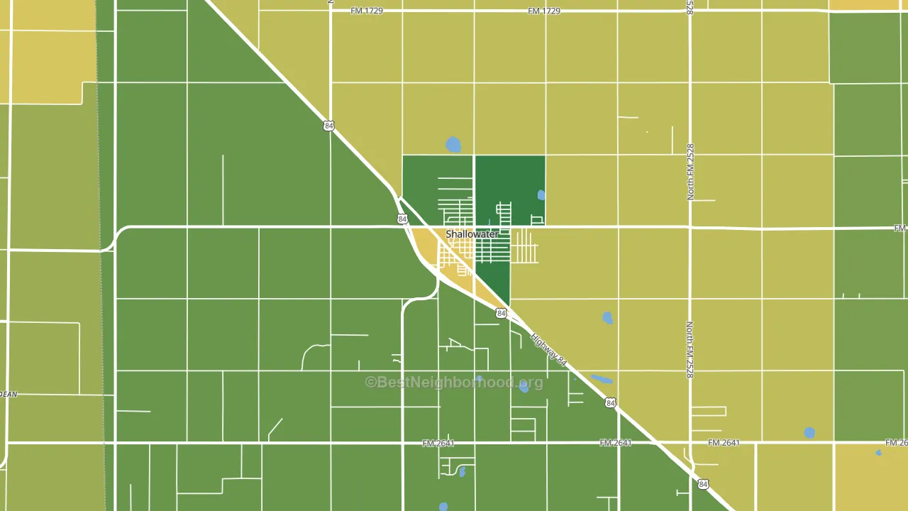 79363, TX block-group voter-turnout map