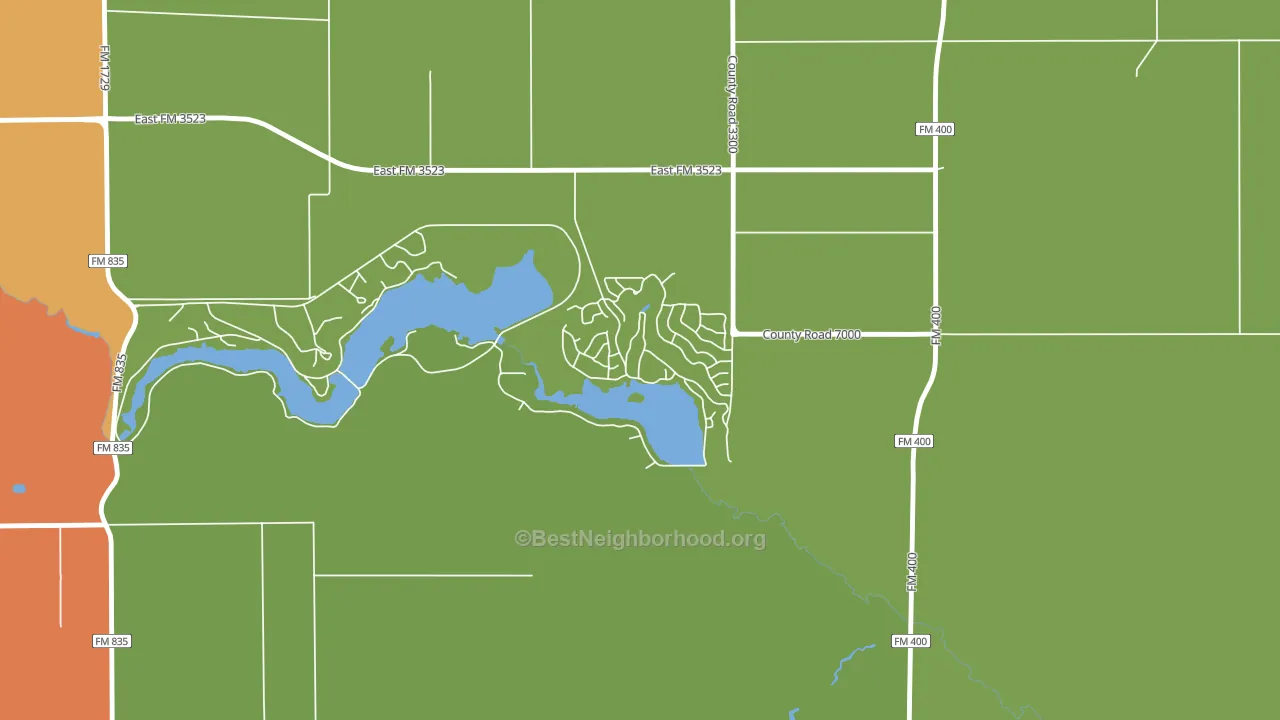 79366, TX block-group voter-turnout map