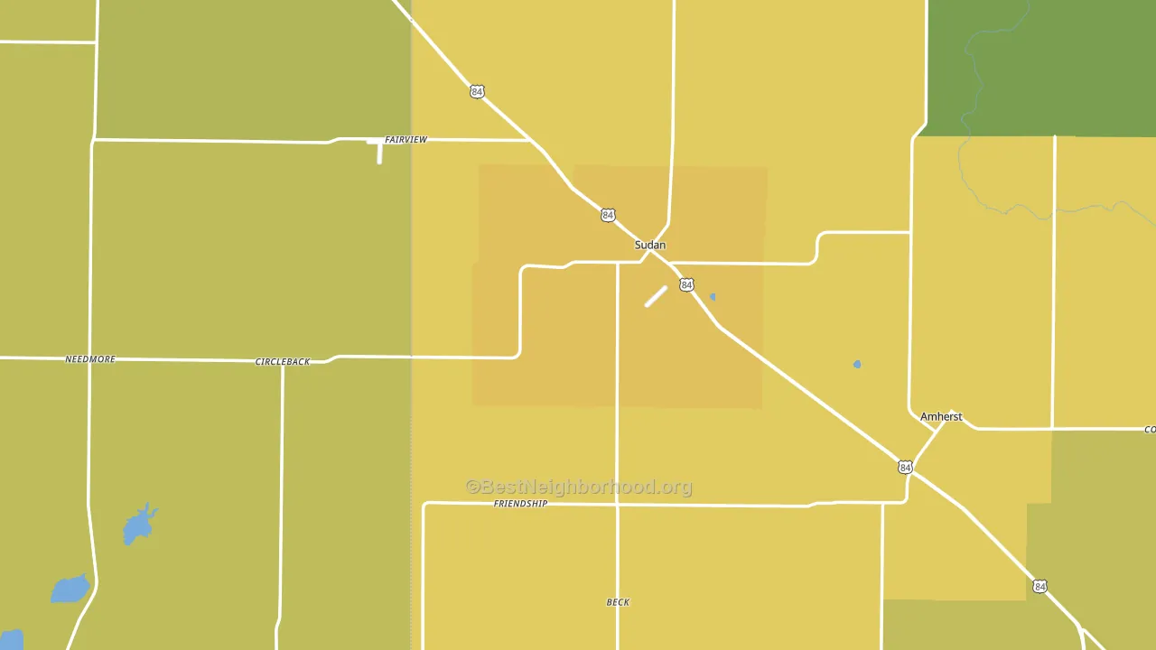 79371, TX block-group voter-turnout map
