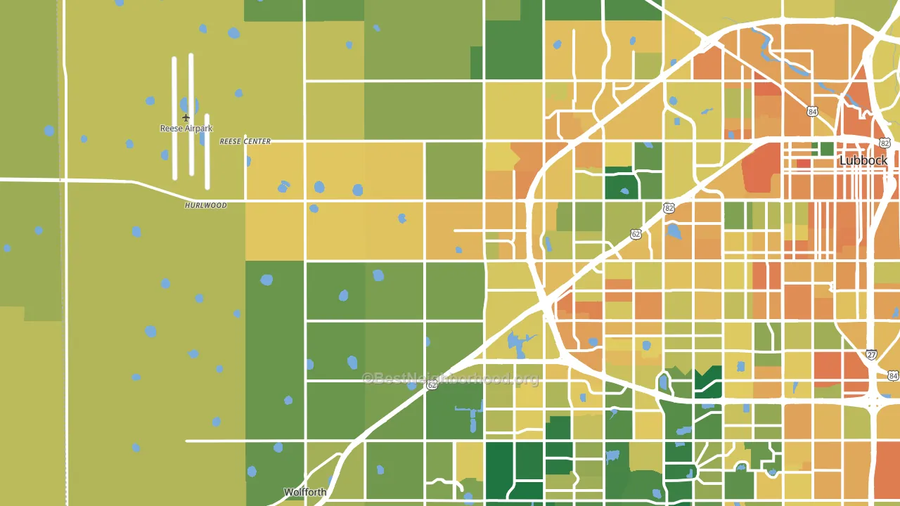 79407, TX block-group voter-turnout map