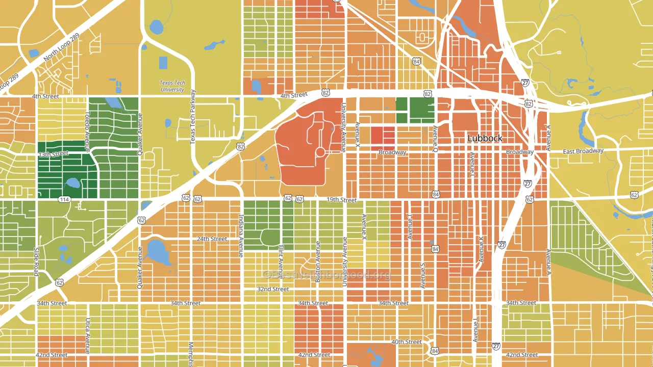 79409, TX block-group voter-turnout map