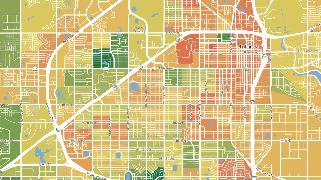 79410, TX block-group voter-turnout map