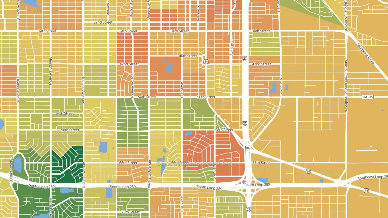 79412, TX block-group voter-turnout map