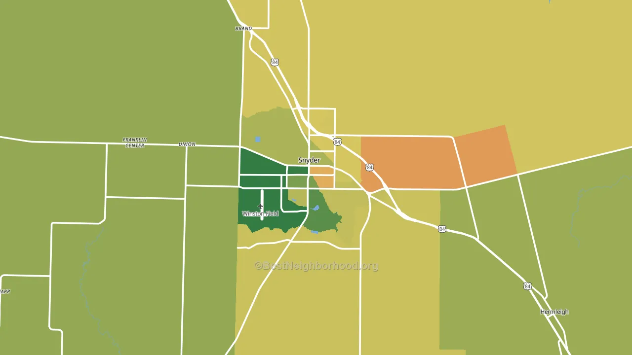79549, TX block-group voter-turnout map
