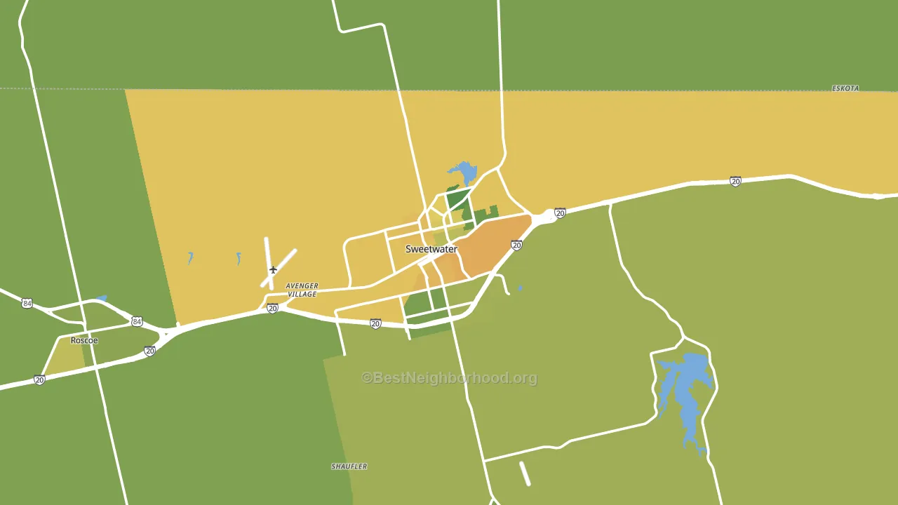 79556, TX block-group voter-turnout map