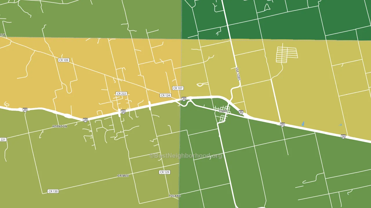 79561, TX block-group voter-turnout map